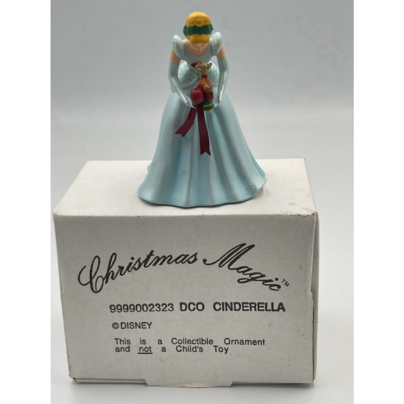 Disney Christmas Magic Ornaments W/Box Cinderella Snow White Ariel Set/3 - Picture 6 of 14